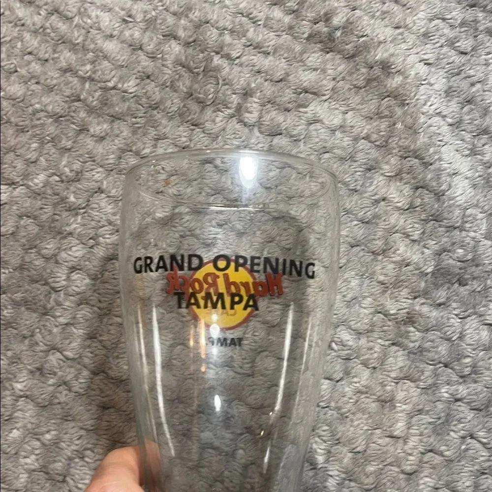 Hard Rock tampa Florida grand opening Cafe Logo Pint Glass